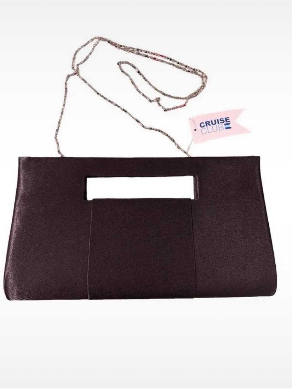 Black Evening Clutch with Chain Strap
